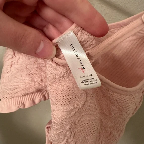 Free people Women's Pink Lace Bralette - Picture 3 of 3